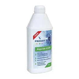 Рідкий альгіцид для басейну Froggy Algicide L220 проти водоростей і цвітіння води, 1 л