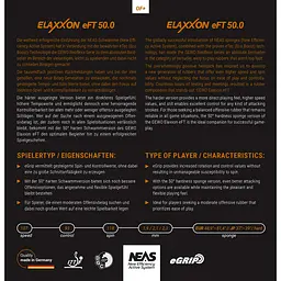 Ракетка для настільного тенісу Gewo Allround Classic, Elaxxon 50.0 + 45.0 ST (1163900001) - мініатюра 5