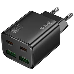 МЗП Hoco N55 Fundador PD20W four-port (2USB-A/2C) Black - мініатюра 2