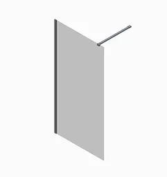 Душова перегородка Koer SR SP01-90x200-TR-01 Walk-In прозоре скло Easy Clean 8 мм, хром KR5392, прозоре, хром - мініатюра 10