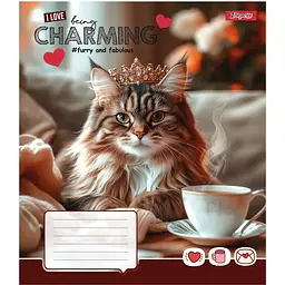 Зошит 1 вересня Charming А5, 18 аркушів в лінію (768186)  