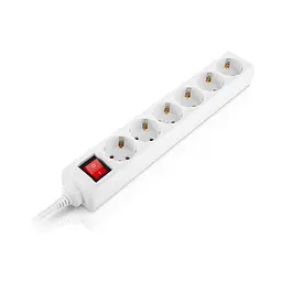 Мережевий фільтр живлення REAL-EL RS-6 Protect M 1.8m, white (EL122300031) - мініатюра 4