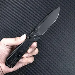 Ніж складаний туристичний SRM Rubik 7228B-AB2 (8.7 см) 14C28N / алюміній чорний (Anti-Loosening Pivot) - мініатюра 4