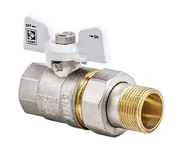 Кран з американкою Koer 1/2" KR.227.W білий KR0015