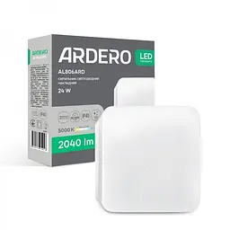 Свiтильник свiтлодiодний Ardero AL806ARD накладний 24W 5000K (80299) - мініатюра 2