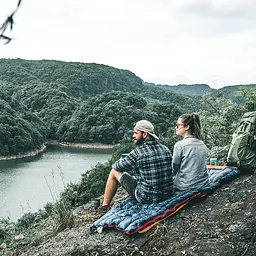 Спальний мішок із натуральним пухом Naturehike CWM400 NH17Y010-R (Темно-синій) - мініатюра 3