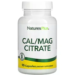 Кальцій та магній Nature's Plus Cal/Mag Citrate 90 капсул