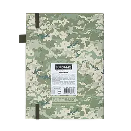 Щоденник недатований Buromax Military A5 штучна шкіра 336 сторінок світло-зелений (BM.20700-15) - мініатюра 2