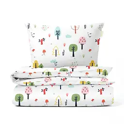 Дитяча постіль без простирадла COLORFUL FOREST CS1 COSAS (4822052259078)