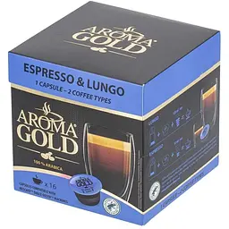 Кава в капсулах Aroma Gold Espresso & Lungo 128 г - мініатюра 2