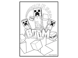 Розфарбовка YES А4 Minecraft з наліпками, 8 стор. (743221) - мініатюра 3