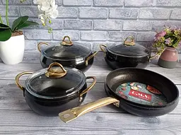 Набір посуду O.M.S. Collection 3039 Black 7 предметів - мініатюра 3