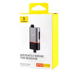 Автомобільний рятувальний молоток Baseus SharpTool Series Emergency Hammer Pro (C10934401111-00) Black - мініатюра 6