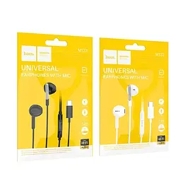 Дротові навушники Hoco M123 Glory, універсальні цифрові earphones with microphone, Type-C, 1.2m, black - мініатюра 4