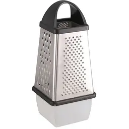 Тертка Gipfel Grater чотиристороння с контейнером 24х13х13 см чорна