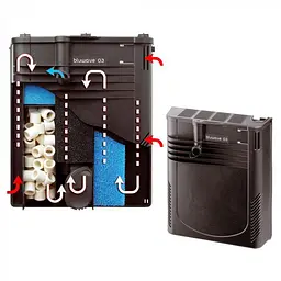 Акваріум Ferplast CAPRI 50 BLACK - 40 L 52 x 27 x h 36 cm - мініатюра 6