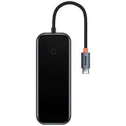 Перехідник Baseus Hub AcmeJoy 5-Port Type-C (HDMIx1+USB3.0x2+USB2.0x1+Type-C PD&Datax1) (WKJZ) Dark Gray