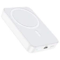 Магнітний повербанк Borofone BJ25 Plus Reach magnetic wireless power bank (10000mAh) білий - мініатюра 2