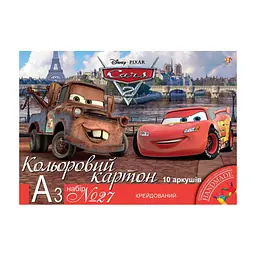 Кольоровий картон 1 вересня крейдованого А3, 10 аркушів (950523) - мініатюра 2