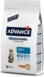 Сухий корм для котів Advance Cat Chicken & Rice 1.5 кг. з куркою та рисом для дорослих котів та кішок