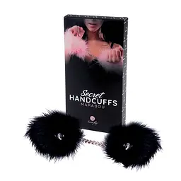 Наручники Secret Marabou Чорні Secret play 37-3415K 103381 - мініатюра 1