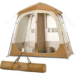 Душовий зонований намет Naturehike NH22ZP006 (Коричнева) - мініатюра 2