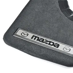 Бризковики малі Elegant для Mazda Серебренн. напис,м'яка структурна гума Mud-Flaps 2 шт - мініатюра 2
