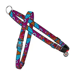 Шлея для собак WAUDOG Nylon з QR-паспортом "Літо" L (5438)
