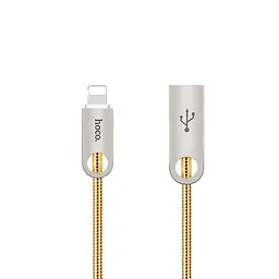 USB Cable Hoco U8 Zinc Alloy Metal iPhone 6 Gold 1m