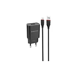 Зарядний пристрій BOROFONE BA20A Sharp USB + кабель USB–Micro-USB 5P 10.5 Вт чорний (6931474702135) - мініатюра 2