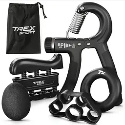 Набір регульованих еспандерів 5-60кг Trex Sport TX-005HSA чорний