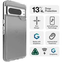 Протиударний чохол Gear4 Crystal Palace для Google Pixel 8 Pro (6.7") Прозорий - мініатюра 7
