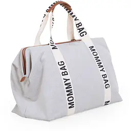 Сумка Childhome Mommy bag Signature - Canvas White, біла (CWMBBSCOW) - мініатюра 2