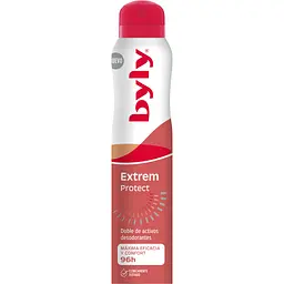 Антиперспірант Byly Extrem Protect Спрей з подвійною формулою Захист 96 годин Без запаху для чутливої шкіри 200 мл (8411104038554)