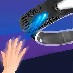 Налобний ліхтар X-Balog W689-1 Touch Control Multifunction Induction Headlamp - мініатюра 3