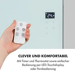 Інфрачервоний обігрівач Klarstein Hot Spot Crystal Spotless Smart (10035064) - мініатюра 5
