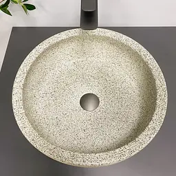 Умивальник VBI Corridonia beige stone matt накладний VBI-016100 - мініатюра 3
