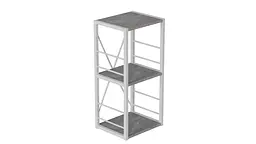 Етажерка 3/34 Ferrum-decor Серії Коннект 73x34x28 білий ДСП Бетон 16мм (FRD-105527) - мініатюра 5