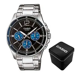 Чоловічий годинник Casio MTP-1374D-2A Сріблястий ( AT1141-0110 )