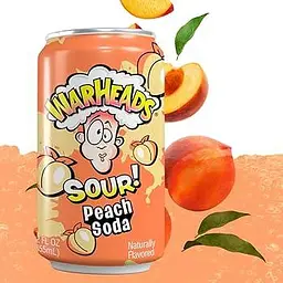 Кислий газований напій Warheads Sour Peach Soda 355 мл - мініатюра 3