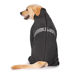Тепла флісова піжама з високим коміром Wan talk Warm Fleece Dog Pajamas, Grey, 4XL - мініатюра 2