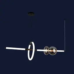 Стильна довга люстра Levistella 79112209 led (1000) BK+BK