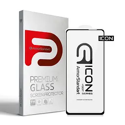 Захисне скло для Xiaomi Redmi Note 10 Pro, Icon, 2.5D загартоване скло, повне проклеювання, глянсове, удароміцне, з олеофобним покриттям, сумісне з чохлами, міцність 9H, проста установка, ArmorStandart (ARM58655)