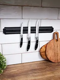 Магнітний тримач планка для ножів та інструментів 38 см, Kitchen Master 86657 - мініатюра 8