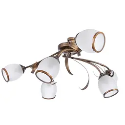 Люстра стельова Brille флористика E14 60W BR (LK-197S/6)