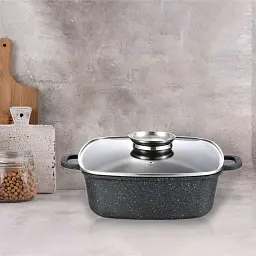 Каструля Gusto квадратна покриття Marble 2,8 л (GT-2504-20) - мініатюра 2
