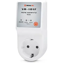 Реле напруги REAL-EL VR-101F, white (EL122300009)