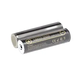 Акумулятор 18650 3500mah (3300-3500mah), Protected, 3.7V(2.75-4.2V), Black Liitokala (Lii-35A-PCB) - мініатюра 2