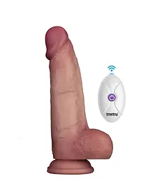 Вібратор Lovetoy Vibrating Sliding Skin Pro II Реалістичний, 20 см