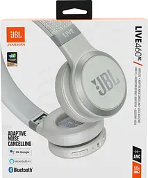 Навушники JBL LIVE 460 NC White (JBLLIVE460NCWHT) - мініатюра 2